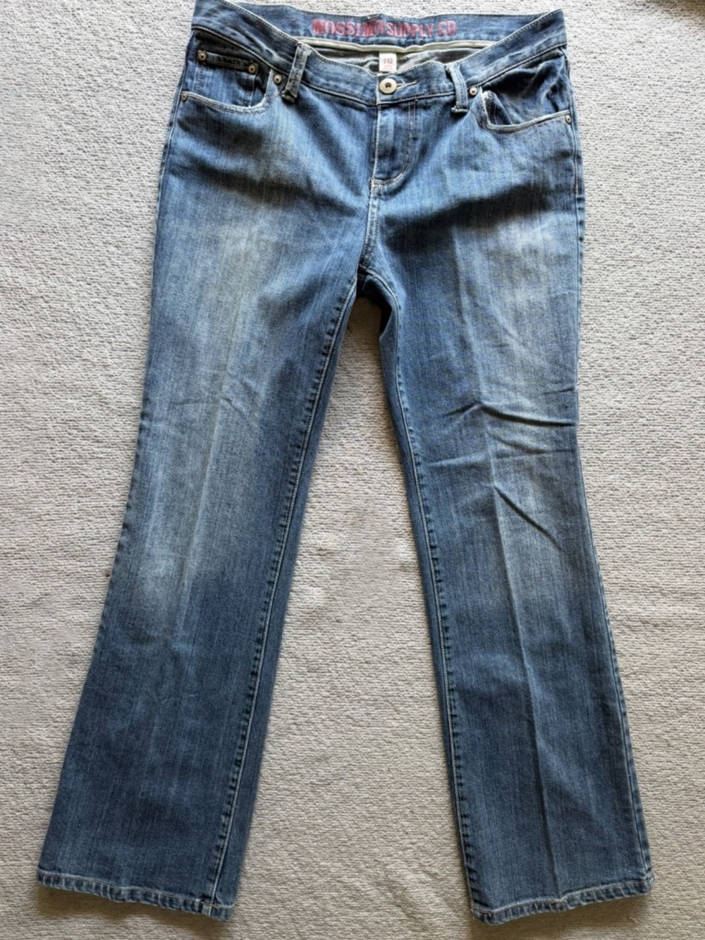 Women's Mossimo Supply Co. Bootcut Jeans Size 13 Medium Wash 5 Pocket Denim